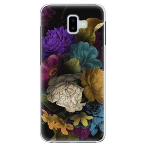 Plastové puzdro iSaprio - Dark Flowers - Samsung Galaxy J6+ vyobraziť