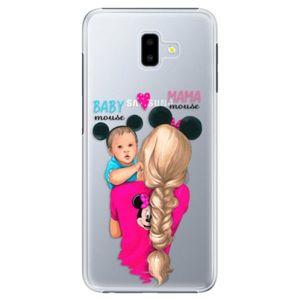 Plastové puzdro iSaprio - Mama Mouse Blonde and Boy - Samsung Galaxy J6+ vyobraziť