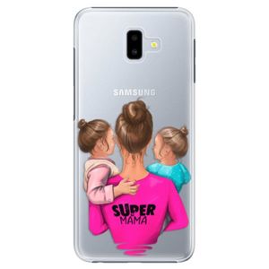 Plastové puzdro iSaprio - Super Mama - Two Girls - Samsung Galaxy J6+ vyobraziť