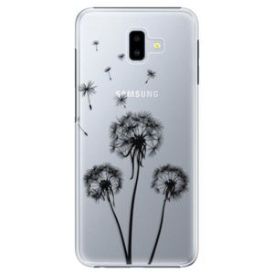 Plastové puzdro iSaprio - Three Dandelions - black - Samsung Galaxy J6+ vyobraziť