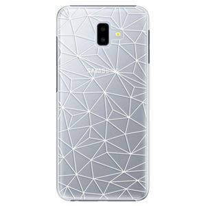 Plastové puzdro iSaprio - Abstract Triangles 03 - white - Samsung Galaxy J6+ vyobraziť