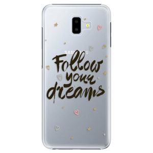 Plastové puzdro iSaprio - Follow Your Dreams - black - Samsung Galaxy J6+ vyobraziť