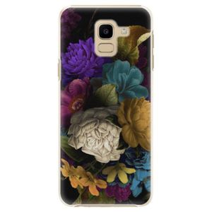 Plastové puzdro iSaprio - Dark Flowers - Samsung Galaxy J6 vyobraziť