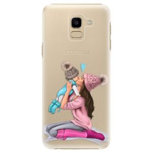 Plastové puzdro iSaprio - Kissing Mom - Brunette and Boy - Samsung Galaxy J6 vyobraziť