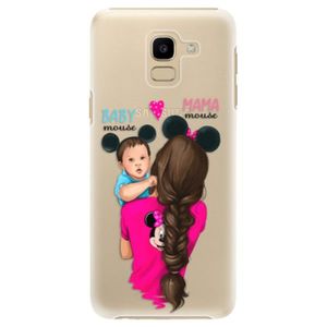Plastové puzdro iSaprio - Mama Mouse Brunette and Boy - Samsung Galaxy J6 vyobraziť