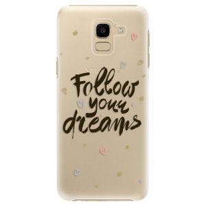 Plastové puzdro iSaprio - Follow Your Dreams - black - Samsung Galaxy J6 vyobraziť