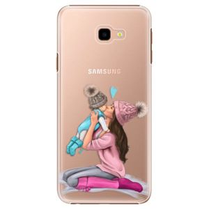 Plastové puzdro iSaprio - Kissing Mom - Brunette and Boy - Samsung Galaxy J4+ vyobraziť