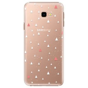 Plastové puzdro iSaprio - Abstract Triangles 02 - white - Samsung Galaxy J4+ vyobraziť