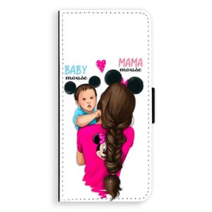 Flipové puzdro iSaprio - Mama Mouse Brunette and Boy - Samsung Galaxy A8 Plus vyobraziť