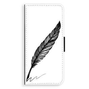 Flipové puzdro iSaprio - Writing By Feather - black - Samsung Galaxy A8 Plus vyobraziť