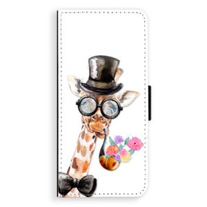 Flipové puzdro iSaprio - Sir Giraffe - Samsung Galaxy A8 Plus vyobraziť