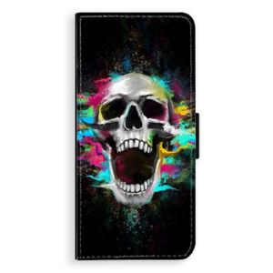 Flipové puzdro iSaprio - Skull in Colors - Samsung Galaxy A8 Plus vyobraziť