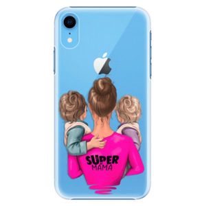 Plastové puzdro iSaprio - Super Mama - Two Boys - iPhone XR vyobraziť