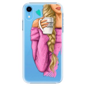 Plastové puzdro iSaprio - My Coffe and Blond Girl - iPhone XR vyobraziť