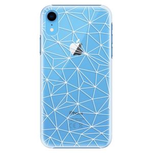 Plastové puzdro iSaprio - Abstract Triangles 03 - white - iPhone XR vyobraziť