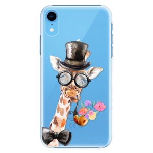 Plastové puzdro iSaprio - Sir Giraffe - iPhone XR vyobraziť