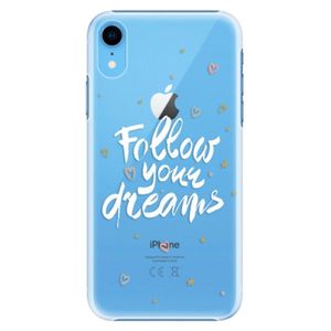 Plastové puzdro iSaprio - Follow Your Dreams - white - iPhone XR vyobraziť