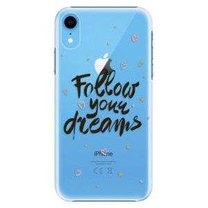 Plastové puzdro iSaprio - Follow Your Dreams - black - iPhone XR vyobraziť