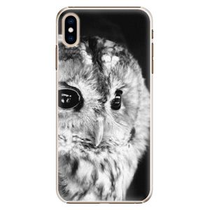 Plastové puzdro iSaprio - BW Owl - iPhone XS Max vyobraziť