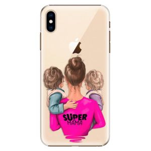 Plastové puzdro iSaprio - Super Mama - Two Boys - iPhone XS Max vyobraziť
