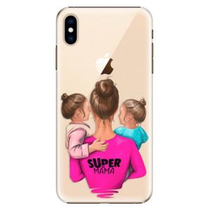 Plastové puzdro iSaprio - Super Mama - Two Girls - iPhone XS Max vyobraziť