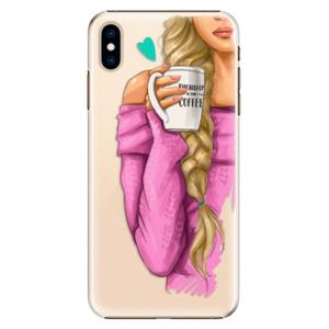 Plastové puzdro iSaprio - My Coffe and Blond Girl - iPhone XS Max vyobraziť