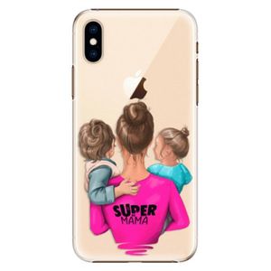 Plastové puzdro iSaprio - Super Mama - Boy and Girl - iPhone XS vyobraziť