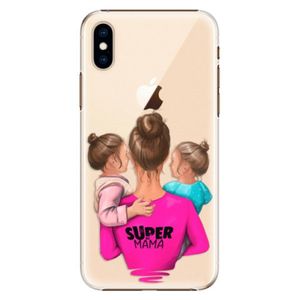 Plastové puzdro iSaprio - Super Mama - Two Girls - iPhone XS vyobraziť