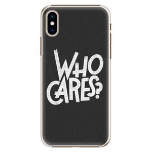 Plastové puzdro iSaprio - Who Cares - iPhone XS vyobraziť