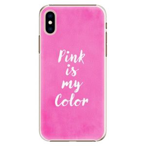 Plastové puzdro iSaprio - Pink is my color - iPhone XS vyobraziť