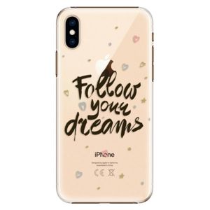 Plastové puzdro iSaprio - Follow Your Dreams - black - iPhone XS vyobraziť