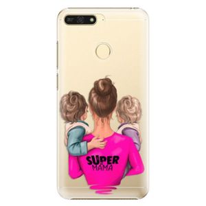 Plastové puzdro iSaprio - Super Mama - Two Boys - Huawei Honor 7A vyobraziť