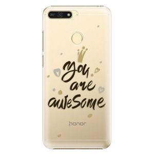 Plastové puzdro iSaprio - You Are Awesome - black - Huawei Honor 7A vyobraziť