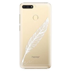 Plastové puzdro iSaprio - Writing By Feather - white - Huawei Honor 7A vyobraziť