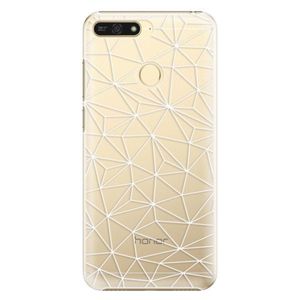 Plastové puzdro iSaprio - Abstract Triangles 03 - white - Huawei Honor 7A vyobraziť