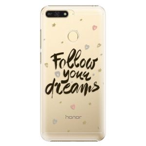 Plastové puzdro iSaprio - Follow Your Dreams - black - Huawei Honor 7A vyobraziť