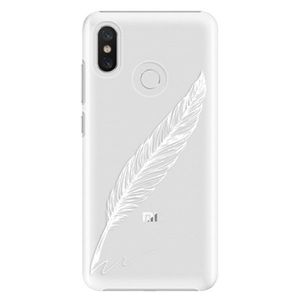 Plastové puzdro iSaprio - Writing By Feather - white - Xiaomi Mi 8 vyobraziť
