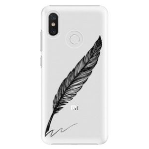 Plastové puzdro iSaprio - Writing By Feather - black - Xiaomi Mi 8 vyobraziť
