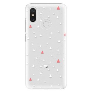Plastové puzdro iSaprio - Abstract Triangles 02 - white - Xiaomi Mi 8 vyobraziť