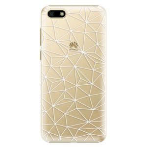 Plastové puzdro iSaprio - Abstract Triangles 03 - white - Huawei Y5 2018 vyobraziť