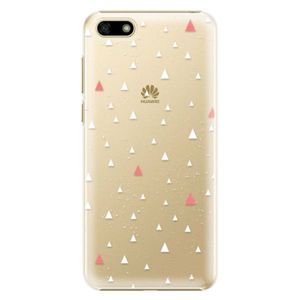 Plastové puzdro iSaprio - Abstract Triangles 02 - white - Huawei Y5 2018 vyobraziť