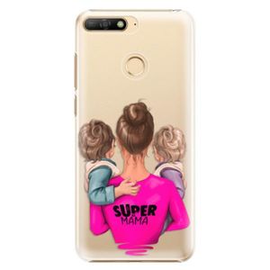 Plastové puzdro iSaprio - Super Mama - Two Boys - Huawei Y6 Prime 2018 vyobraziť