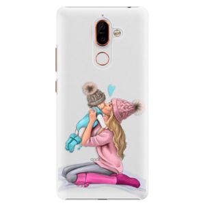 Plastové puzdro iSaprio - Kissing Mom - Blond and Boy - Nokia 7 Plus vyobraziť