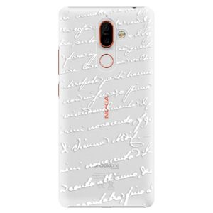 Plastové puzdro iSaprio - Handwriting 01 - white - Nokia 7 Plus vyobraziť