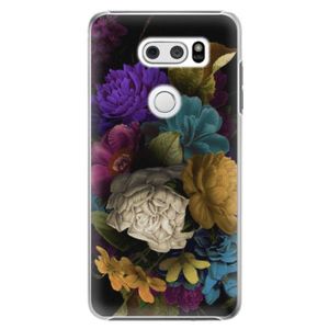 Plastové puzdro iSaprio - Dark Flowers - LG V30 vyobraziť