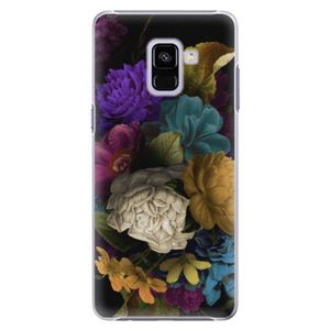 Plastové puzdro iSaprio - Dark Flowers - Samsung Galaxy A8+ vyobraziť