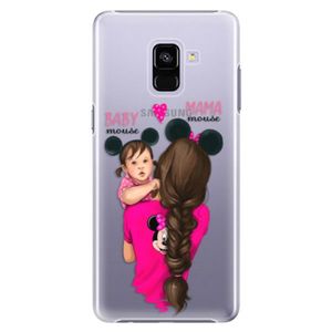 Plastové puzdro iSaprio - Mama Mouse Brunette and Girl - Samsung Galaxy A8+ vyobraziť