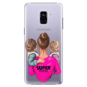 Plastové puzdro iSaprio - Super Mama - Two Boys - Samsung Galaxy A8+ vyobraziť