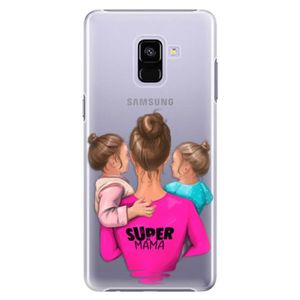Plastové puzdro iSaprio - Super Mama - Two Girls - Samsung Galaxy A8+ vyobraziť