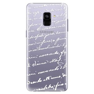 Plastové puzdro iSaprio - Handwriting 01 - white - Samsung Galaxy A8+ vyobraziť